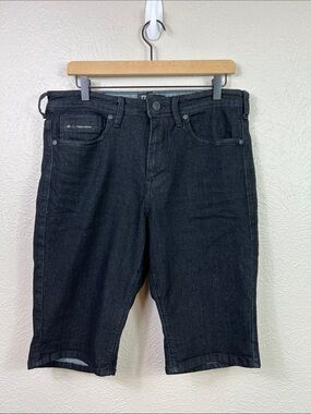 Fried Denim Black Bermuda Jean Shorts 34